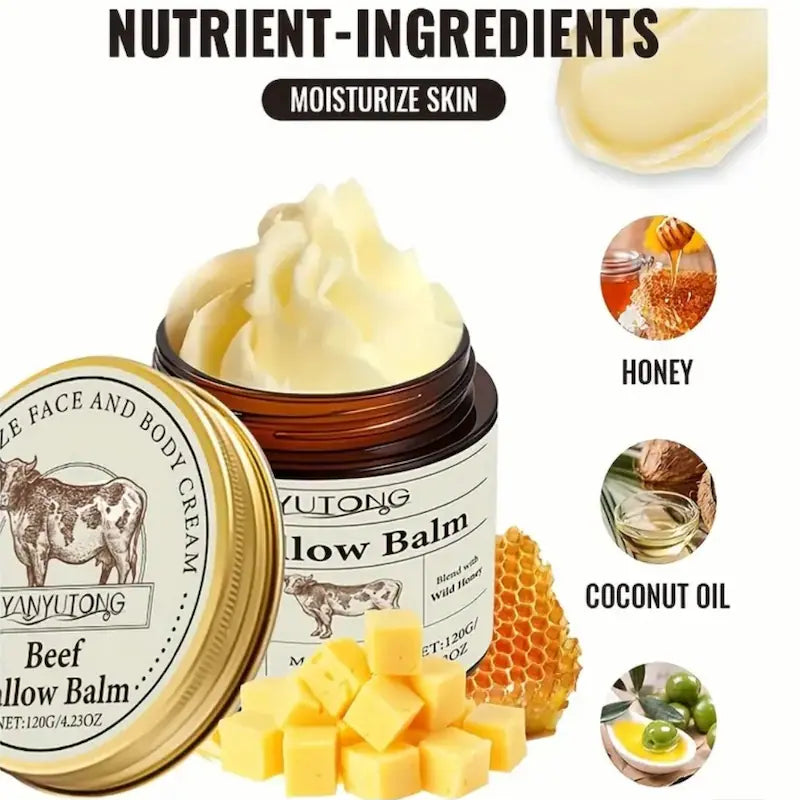 Bálsamo de Sebo de Res – Hidratación Natural 120g