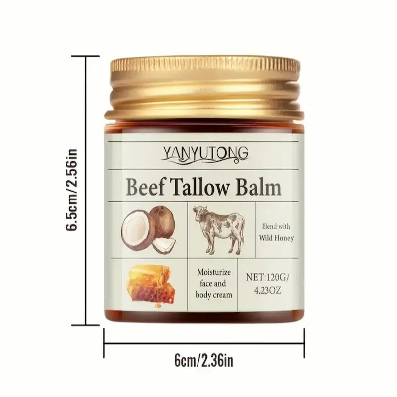 Bálsamo de Sebo de Res – Hidratación Natural 120g