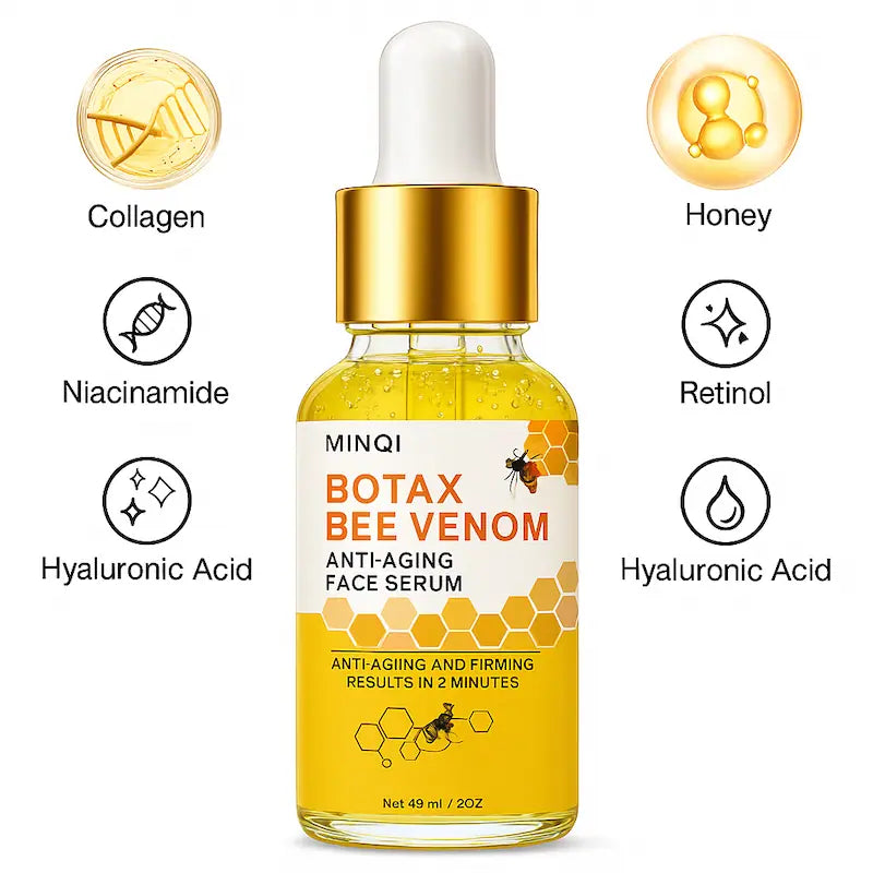 Suero Facial Antiarrugas con Veneno de Abeja – Hidratante y Reafirmante 40ml