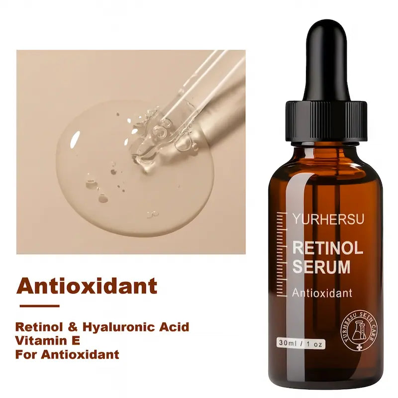 Suero Facial con Retinol Puro 30ml – Antiarrugas, Hidratante y Antioxidante