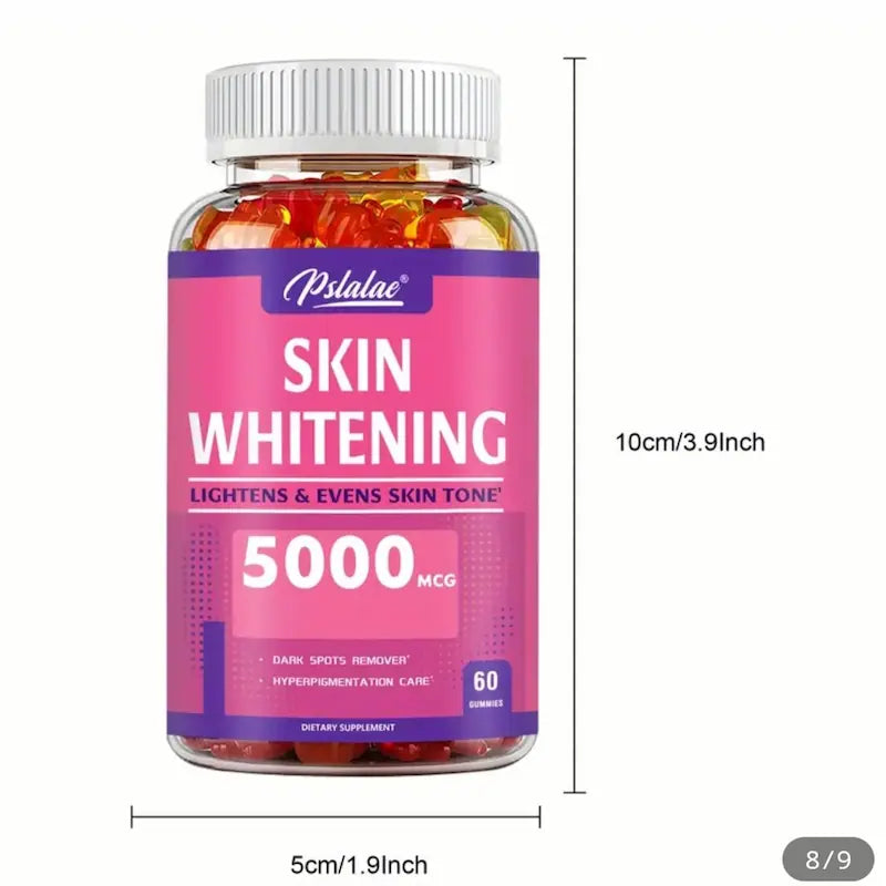 Gomitas de L-Glutatión 5000 mcg – Cuidado de la Piel, Brillo Natural y Tono Uniforme (60 unidades)